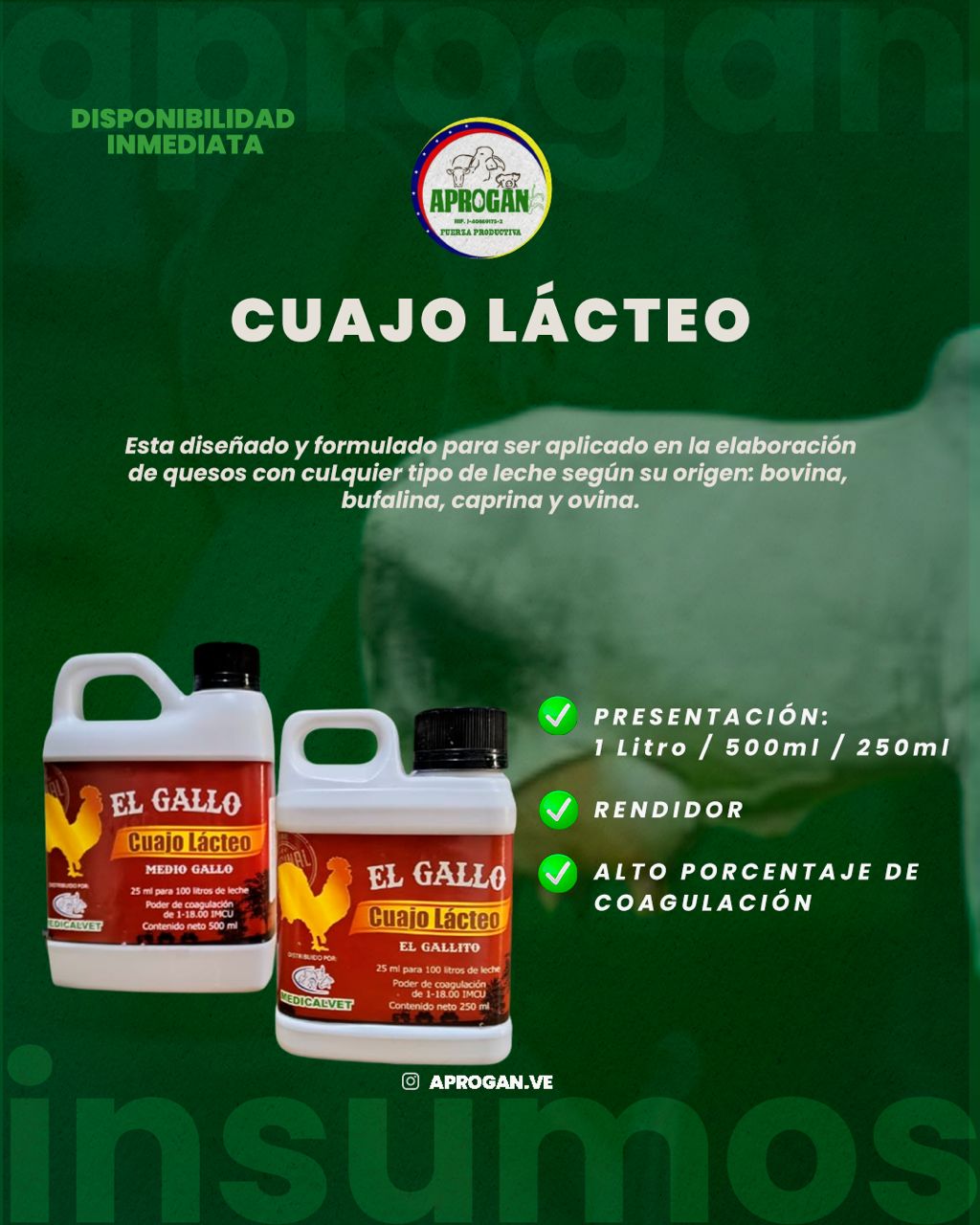 CUAJO EL GALLO X LITRO